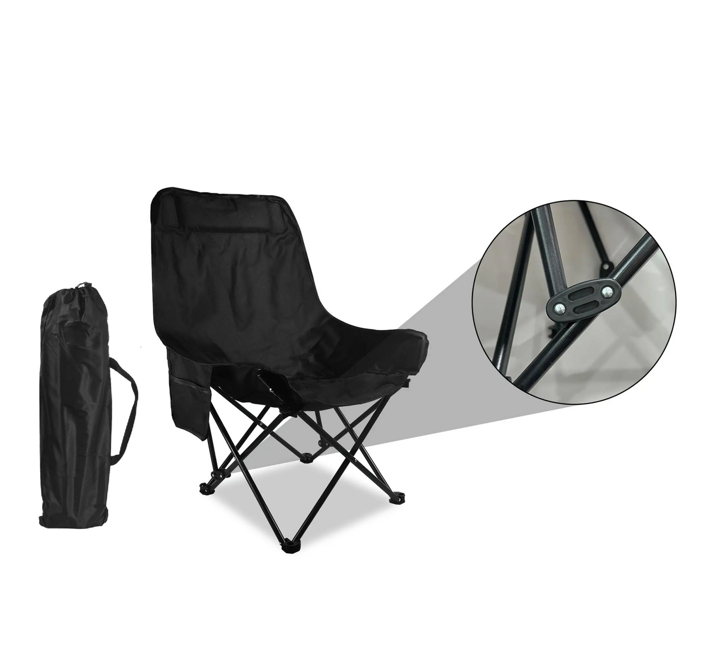 Chaise de camping Matic Black Moon