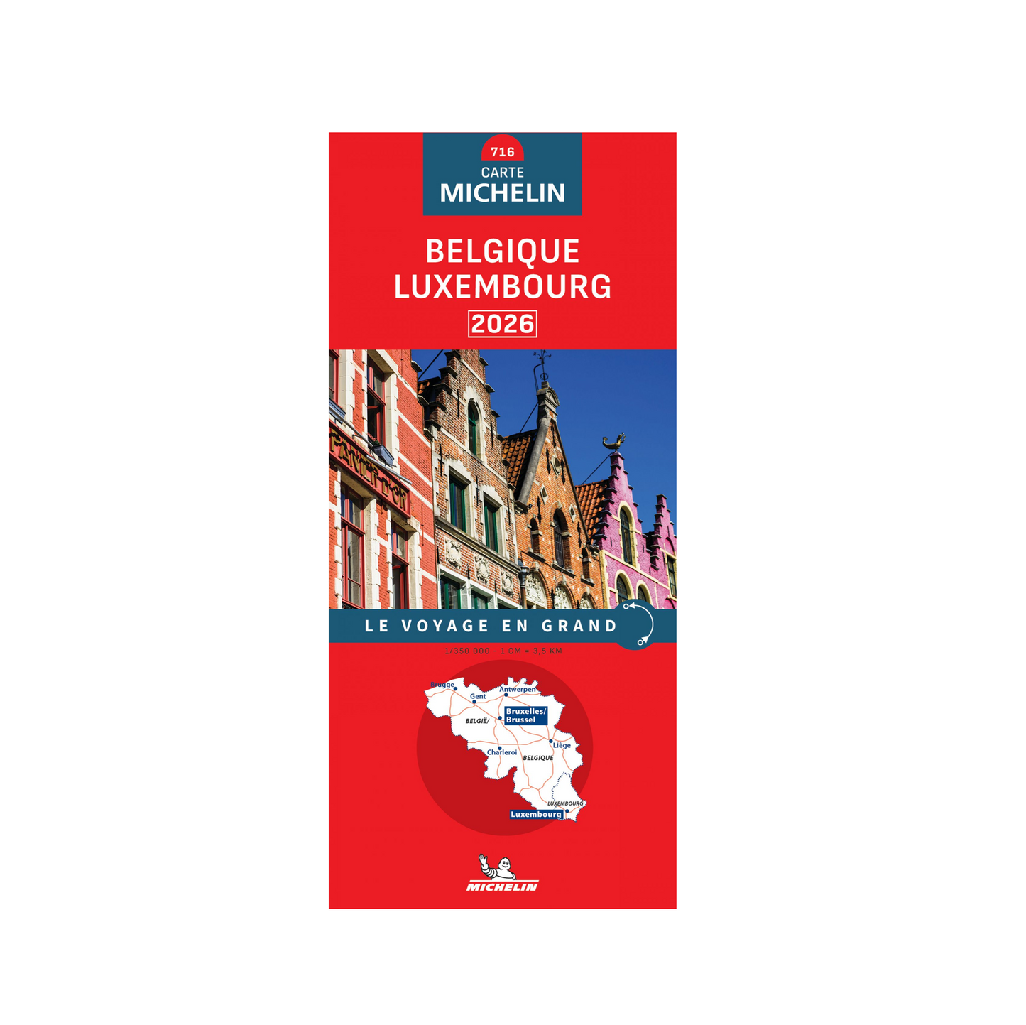 Carte Michelin Belgique et Luxembourg 2026