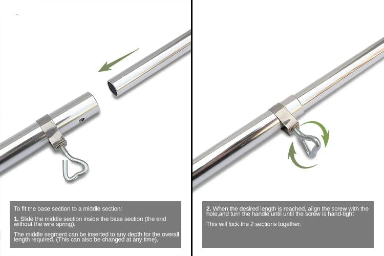 Mat téléscopique Tarp Pole x 2 - 2,2 m