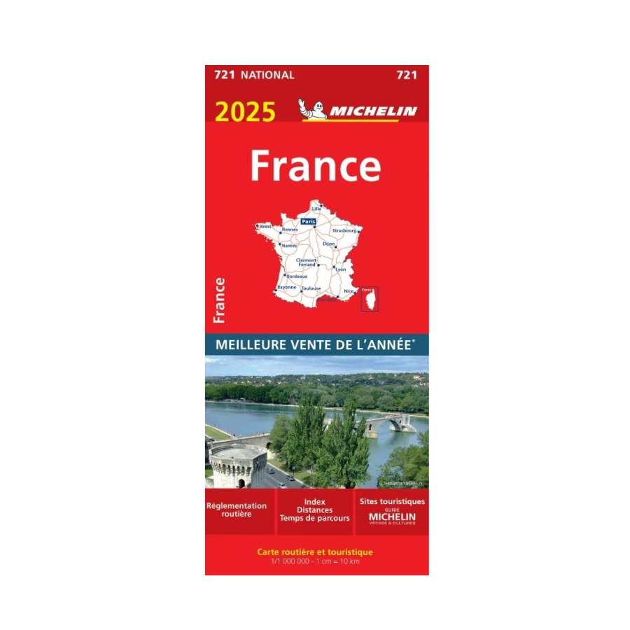 Carte Michelin France 2025 | 1:1 000 000