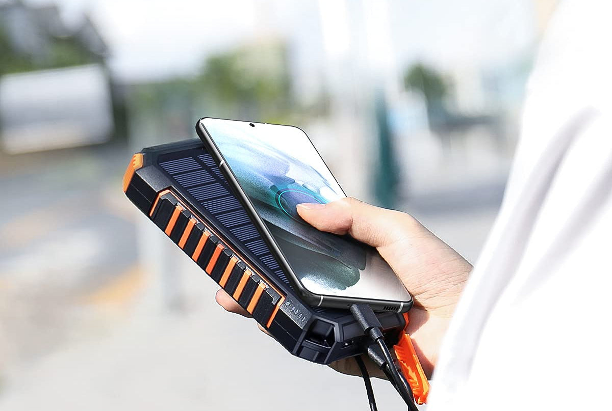 Batterie externe solaire Hiluckey - 26800mAh