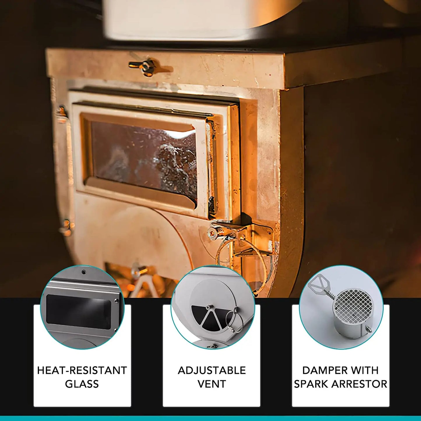 Poêle à bois portable Fiera Folding Tent Stove