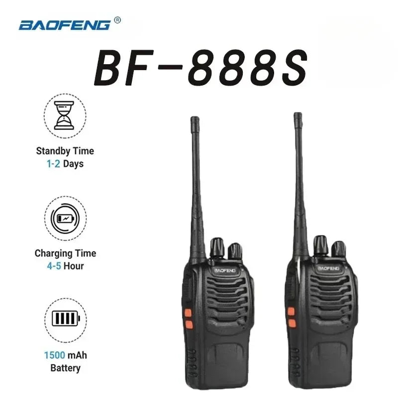 Kit Talkie-walkie tactique Baofeng BF-888S – 2 émetteurs