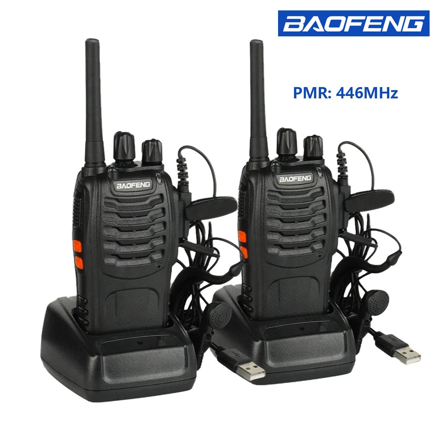Kit Talkie-walkie tactique Baofeng BF-88E – 2 émetteurs