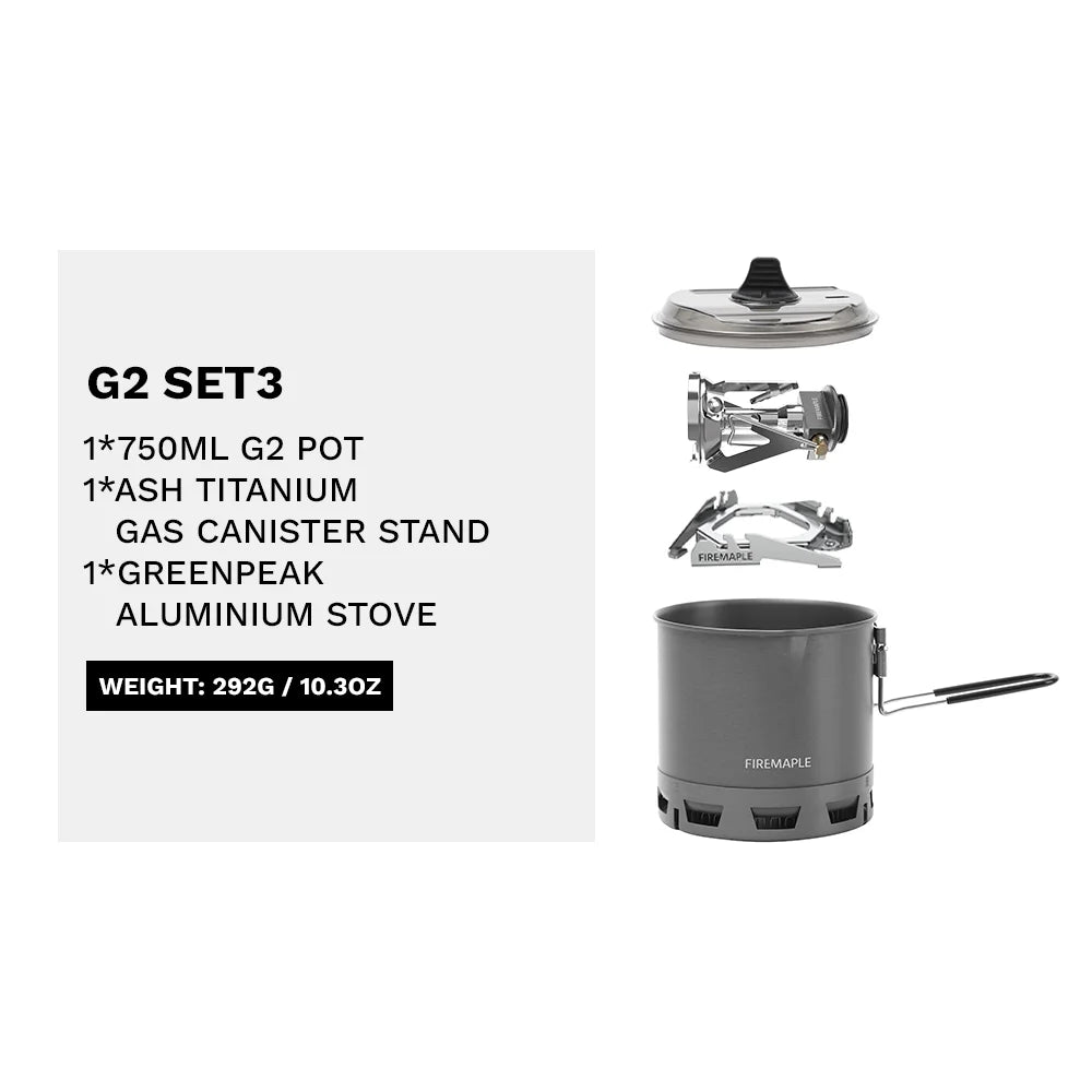 Popote Firemaple G2 ultralégère 750ml