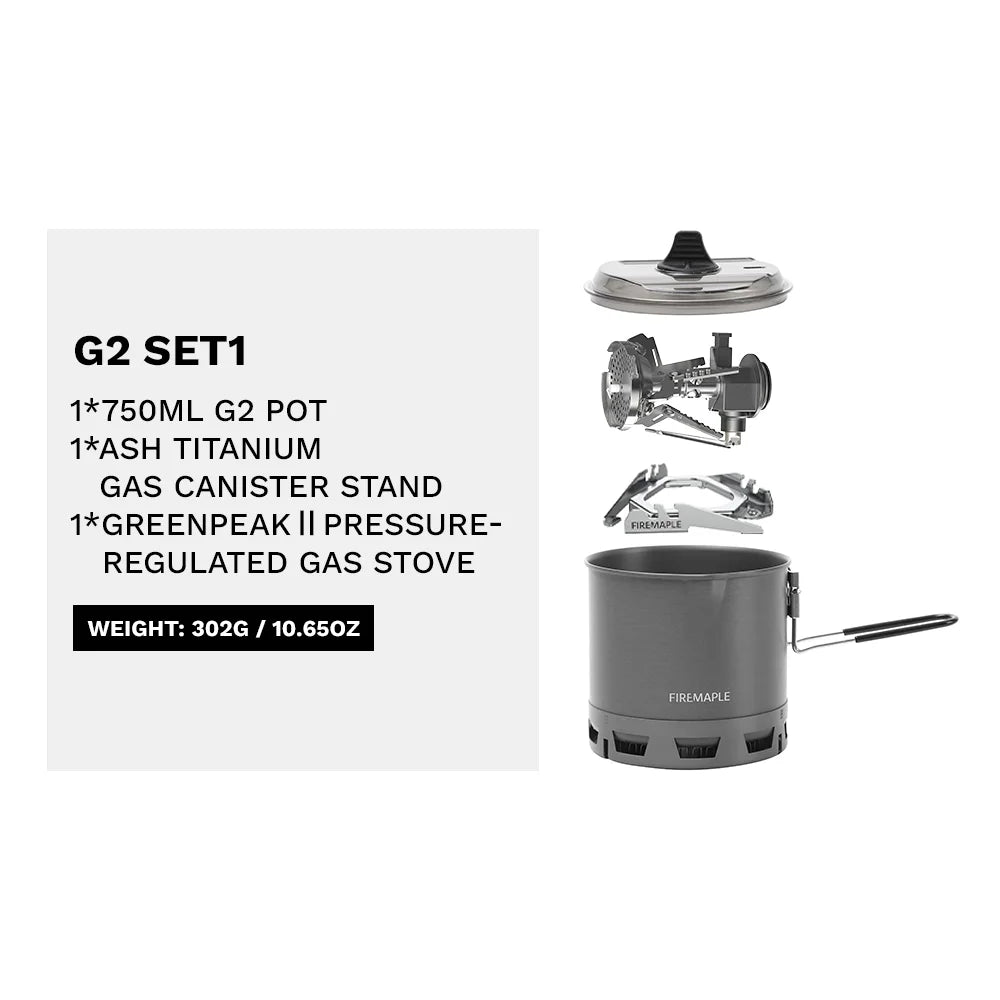 Popote Firemaple G2 ultralégère 750ml