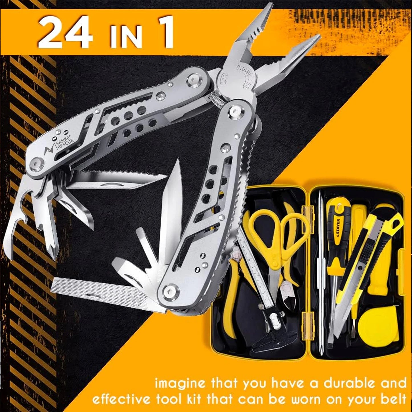 Multitool 24-en-1 Sanke Rescue