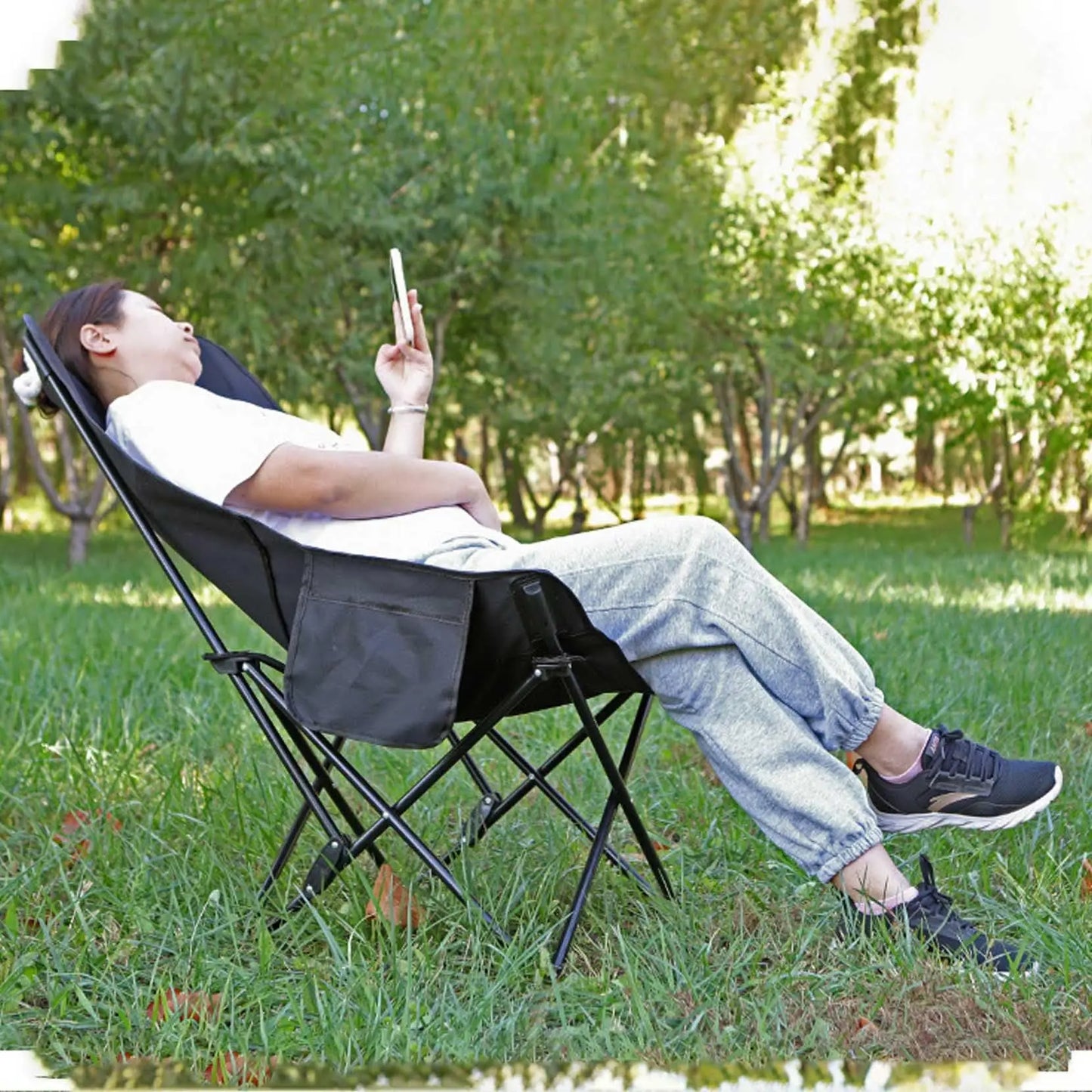 Chaise de camping Matic Black Moon