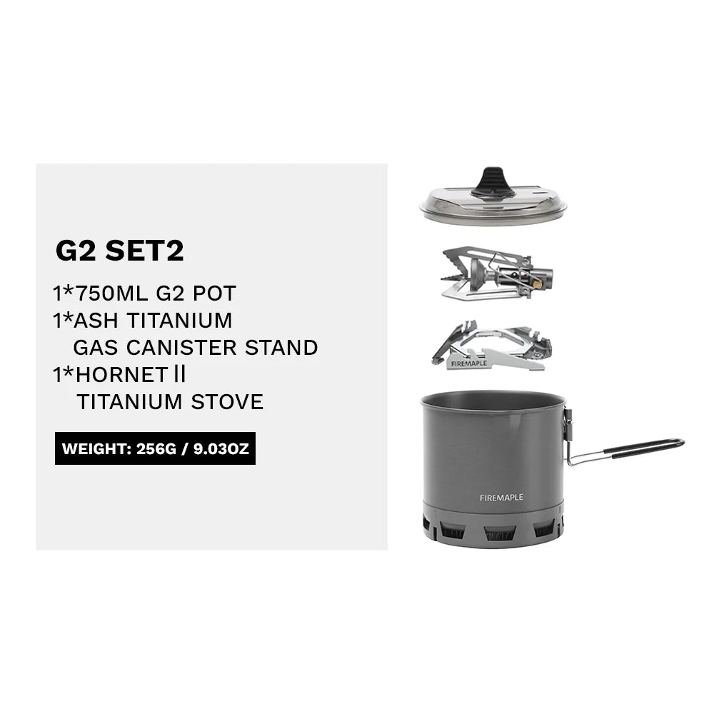 Popote Firemaple G2 ultralégère 750ml