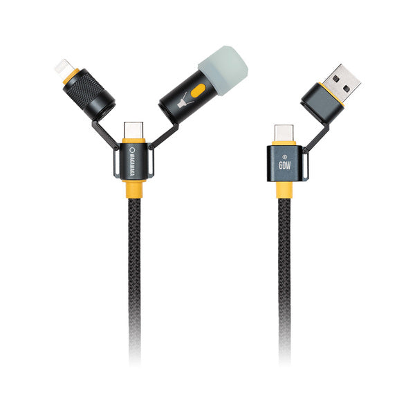 Multifunctionele kabel met ingebouwde WakaWaka Connect lamp