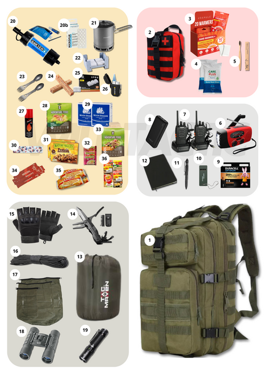 Kit de survie 72h Confort - WildTactic