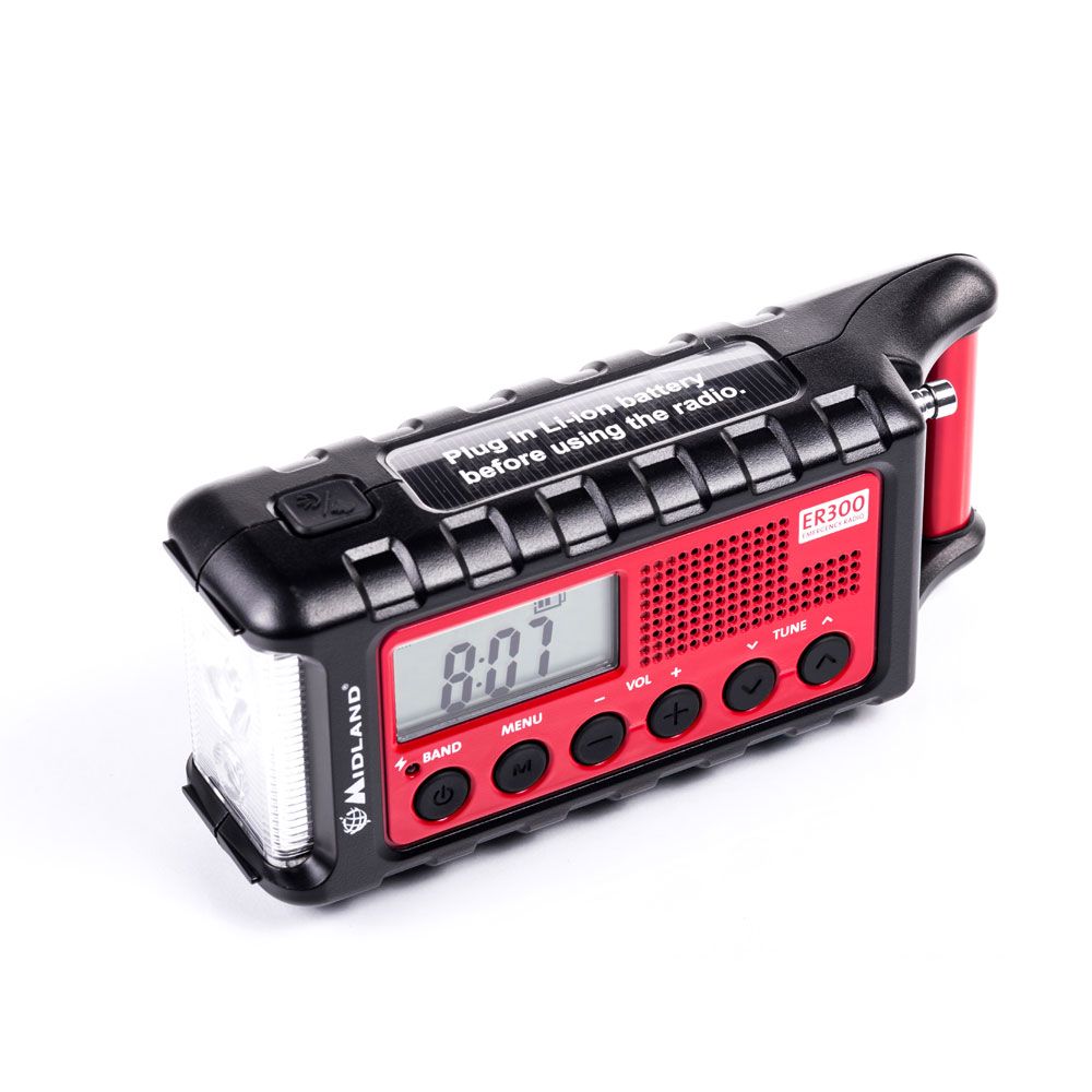 Noodradio met zwengel en zonne-energie Midland ER300