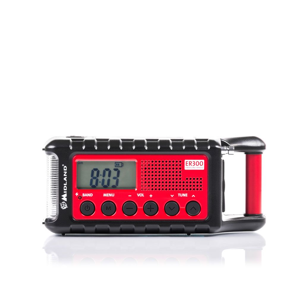 Noodradio met zwengel en zonne-energie Midland ER300