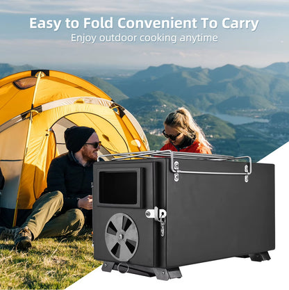 Poêle à bois portable en acier inoxidable Outdoor Furnace Compact