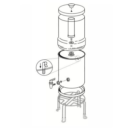 AQUA Logic Gravity RVS CS-Ultra Gen2 zwaartekrachtfilter