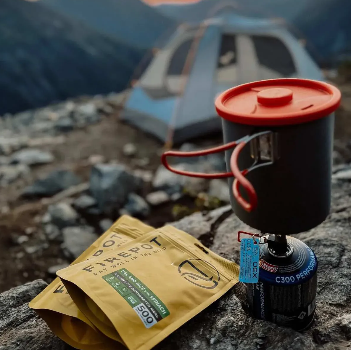 Repas lyophilisé Firepot® - Dahl et riz aux épinards