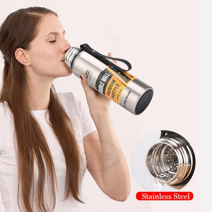 Gourde isotherme acier inox MG – 0,5L à 1,5L