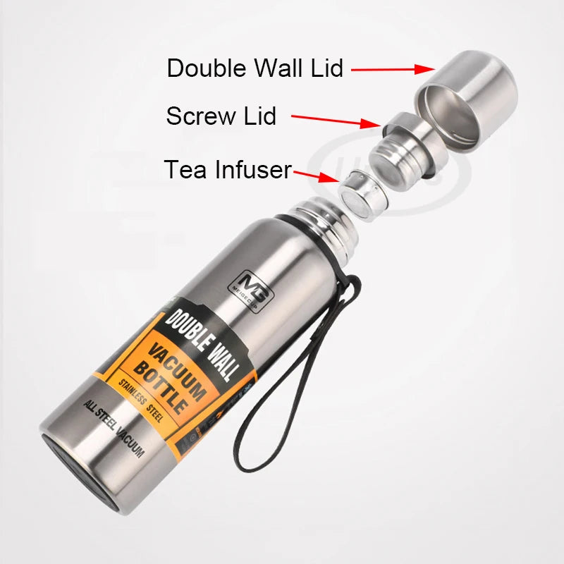 Gourde isotherme acier inox MG – 0,5L à 1,5L