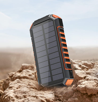 Batterie externe solaire Hiluckey - 26800mAh