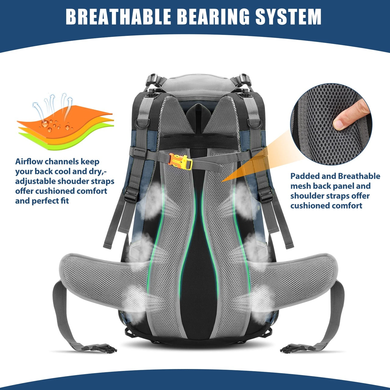 Sac à dos Lixada CarryQuest® - 50L