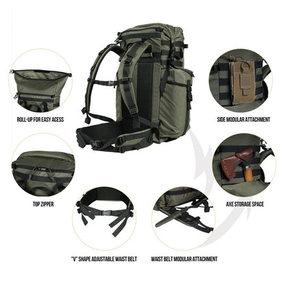 Sac à dos OneTigris Wild Rocket Bushcraft 45L