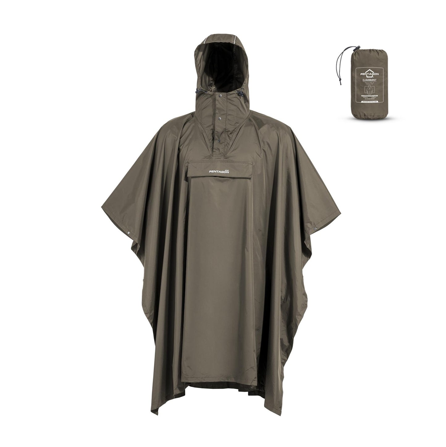 Poncho Pentagon Cloudburst Packable