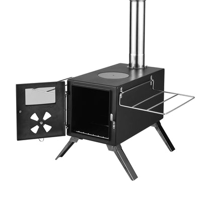 Poêle à bois portable en acier inoxidable Outdoor Furnace Compact