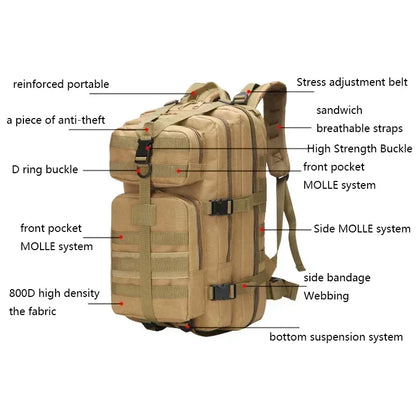 Sac à dos tactique Covert - 40L