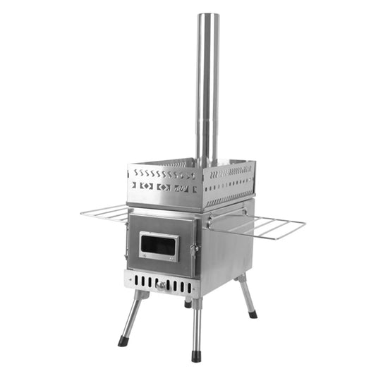 Poêle à bois inox pour tente Warmli