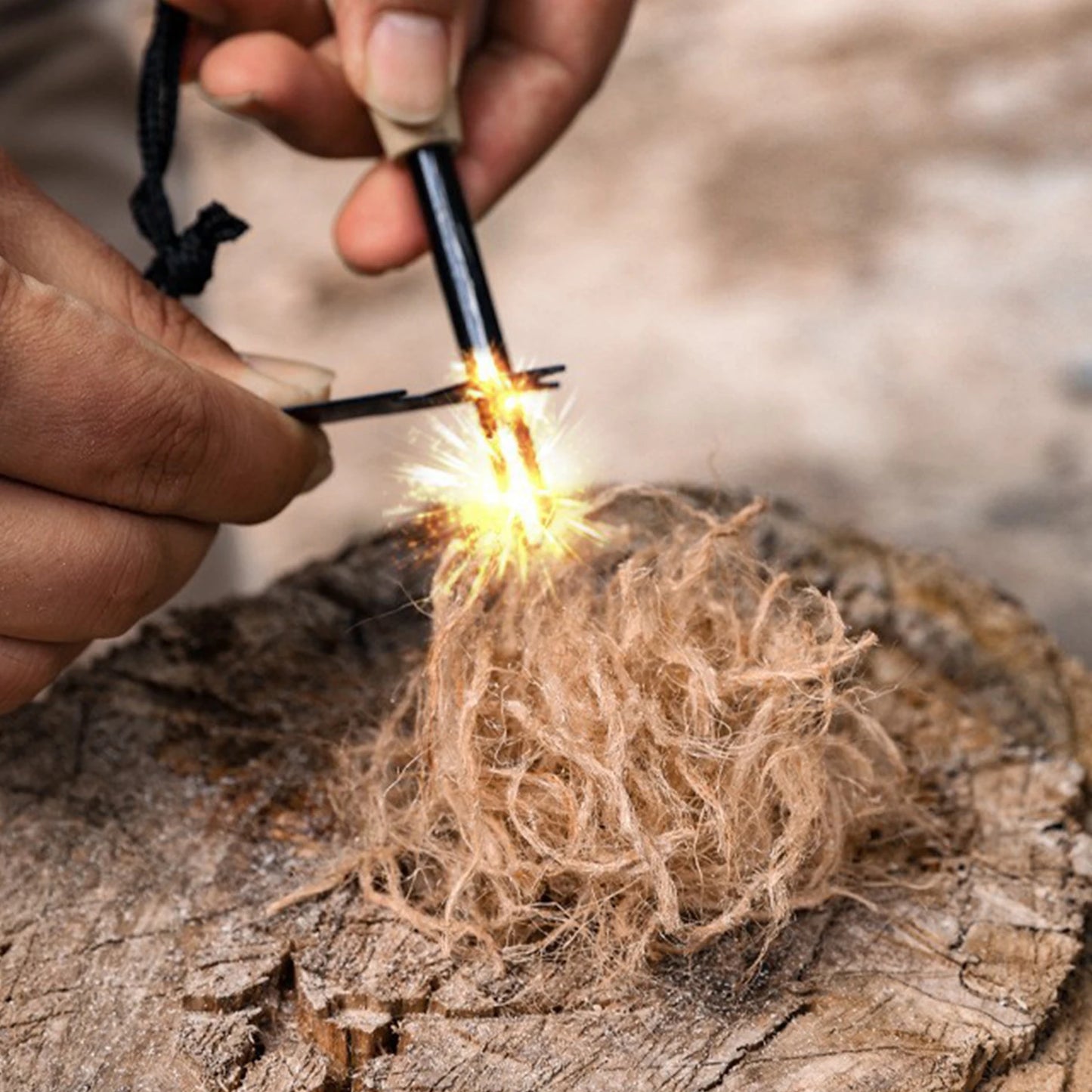 Allume-feu naturel - Bois d'allumage en tresse