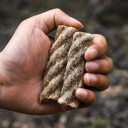 Allume-feu naturel - Bois d'allumage en tresse