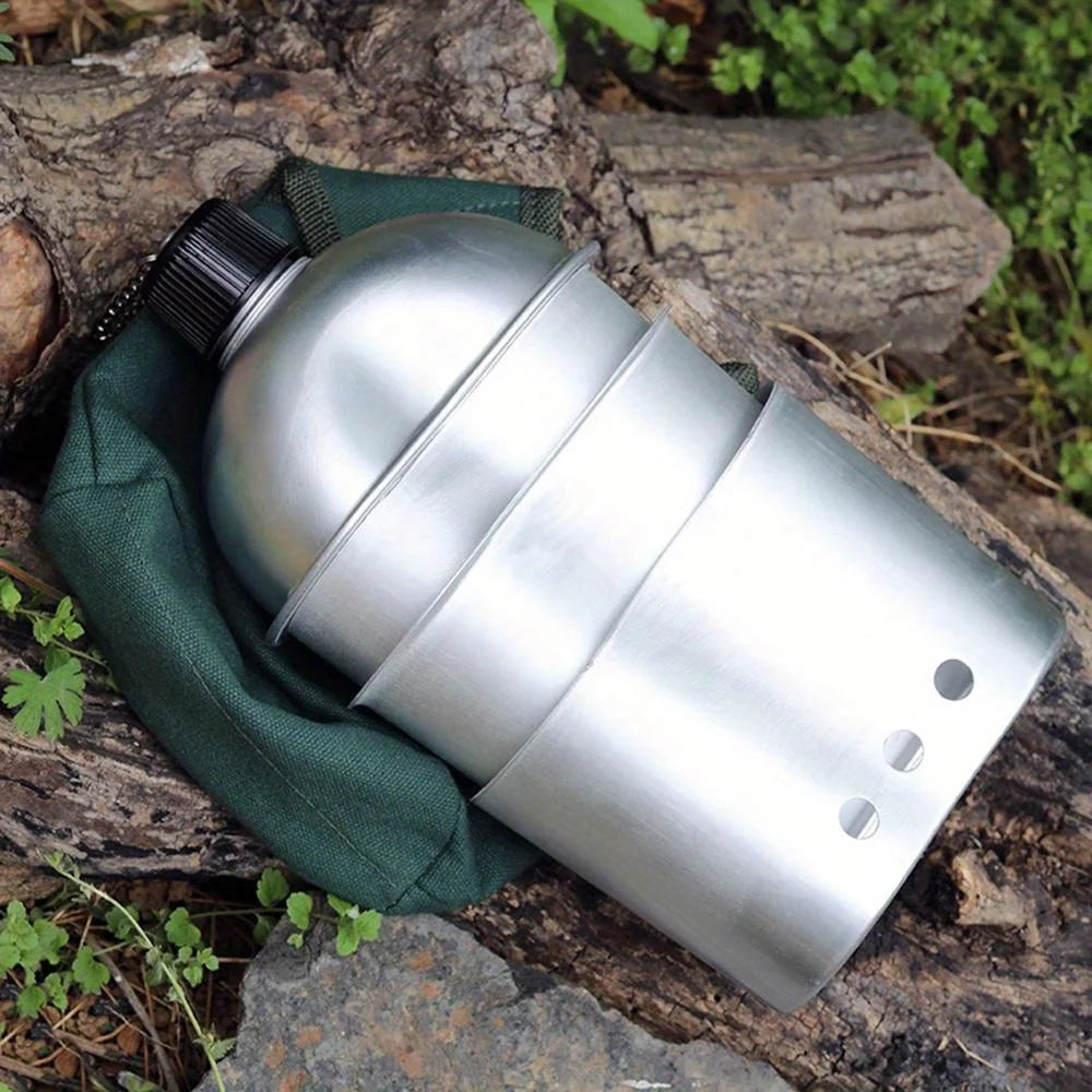 Kit Gourde, Quart, Réchaud et Housse WhiteFox - 0,9L