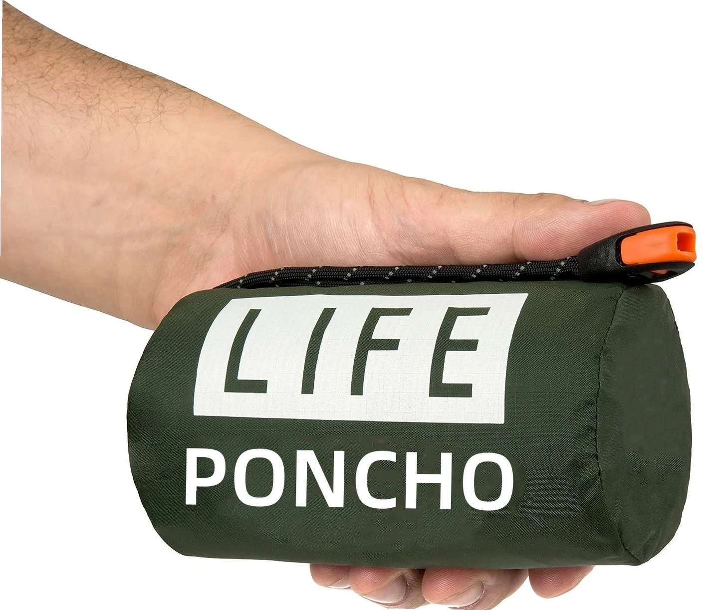 Poncho de secours imperméable avec sifflet