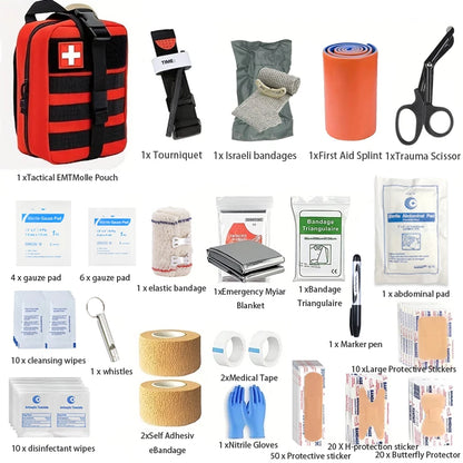 Kit de secours tactique Outdoor Emergency – 131 pièces