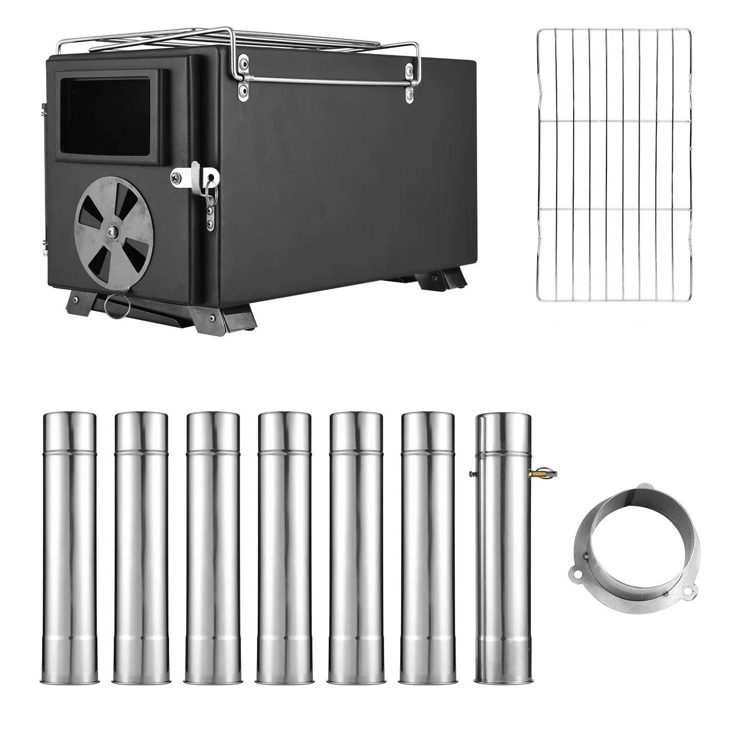 Poêle à bois portable en acier inoxidable Outdoor Furnace Compact