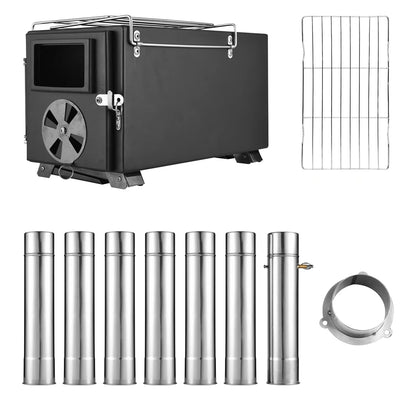 Poêle à bois portable en acier inoxidable Outdoor Furnace Compact