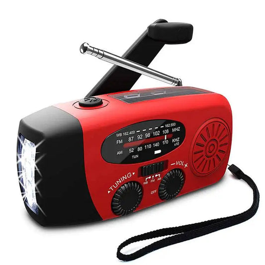 Radio d’urgence à manivelle et solaire - Smally
