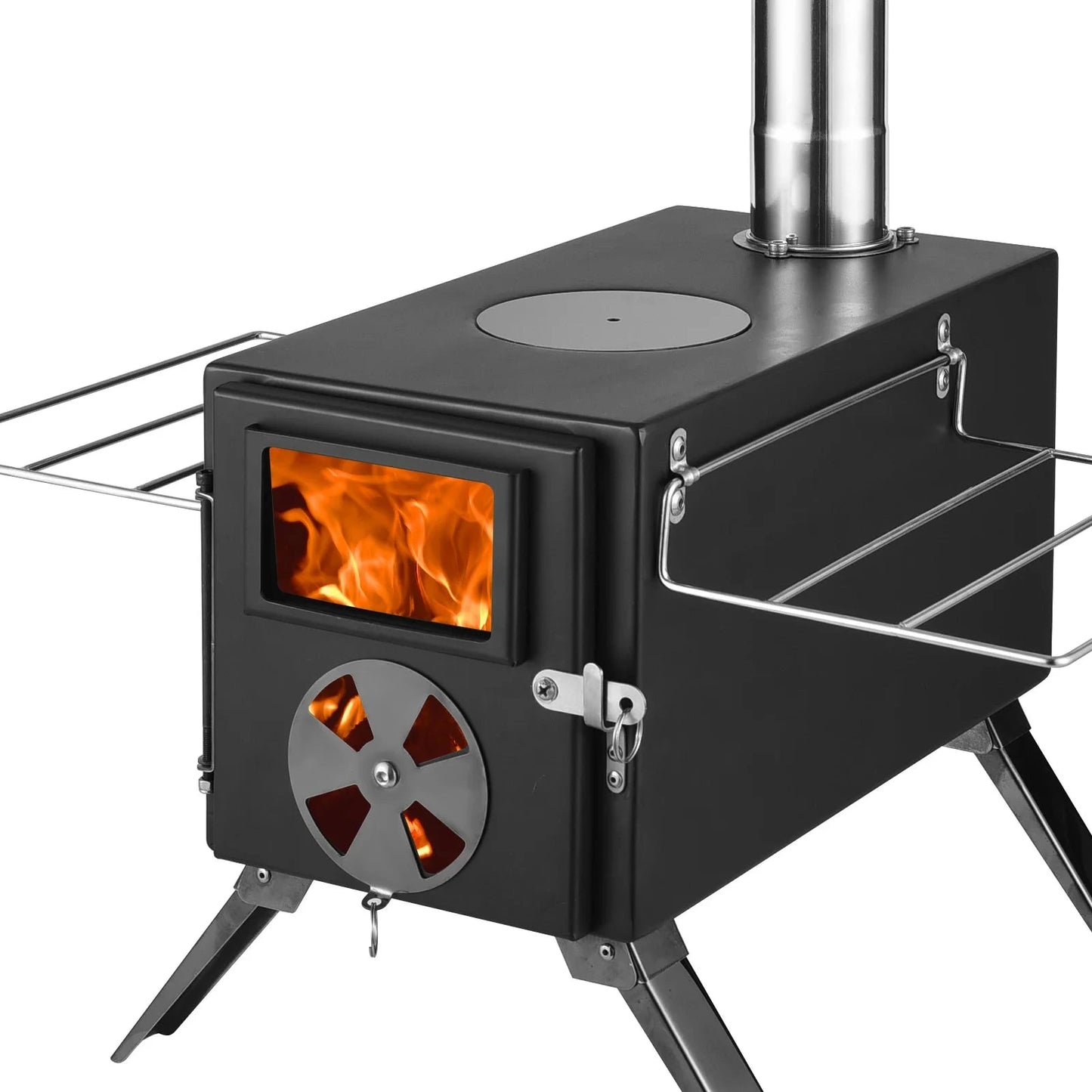 Poêle à bois portable en acier inoxidable Outdoor Furnace Compact