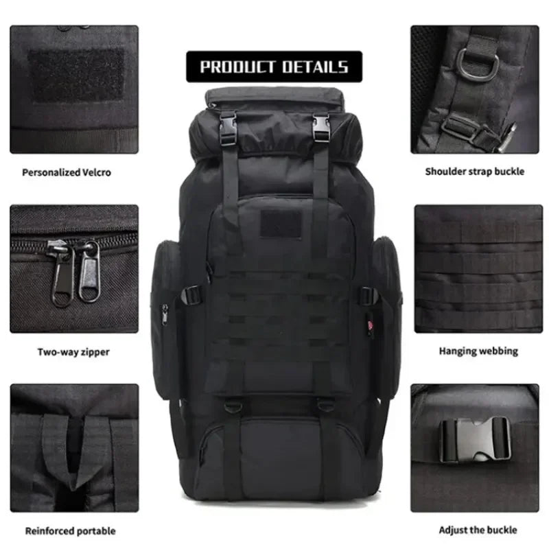 75 Backpack 75L Endurance Tactical Backpack – Durable & Large Capacity – WildTactic