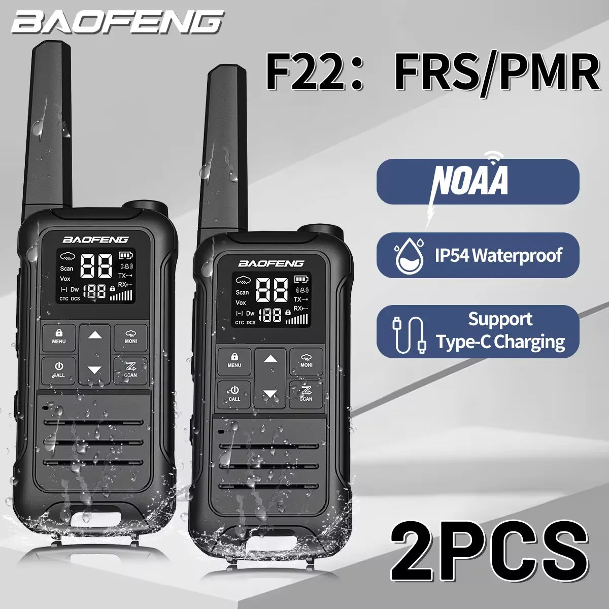 Baofeng F22 Walkie Talkie-kit