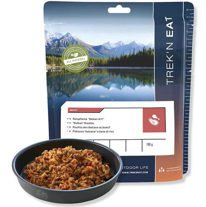 Trek'n Eat® gevriesdroogde maaltijd - Balkan rundvleesrisotto