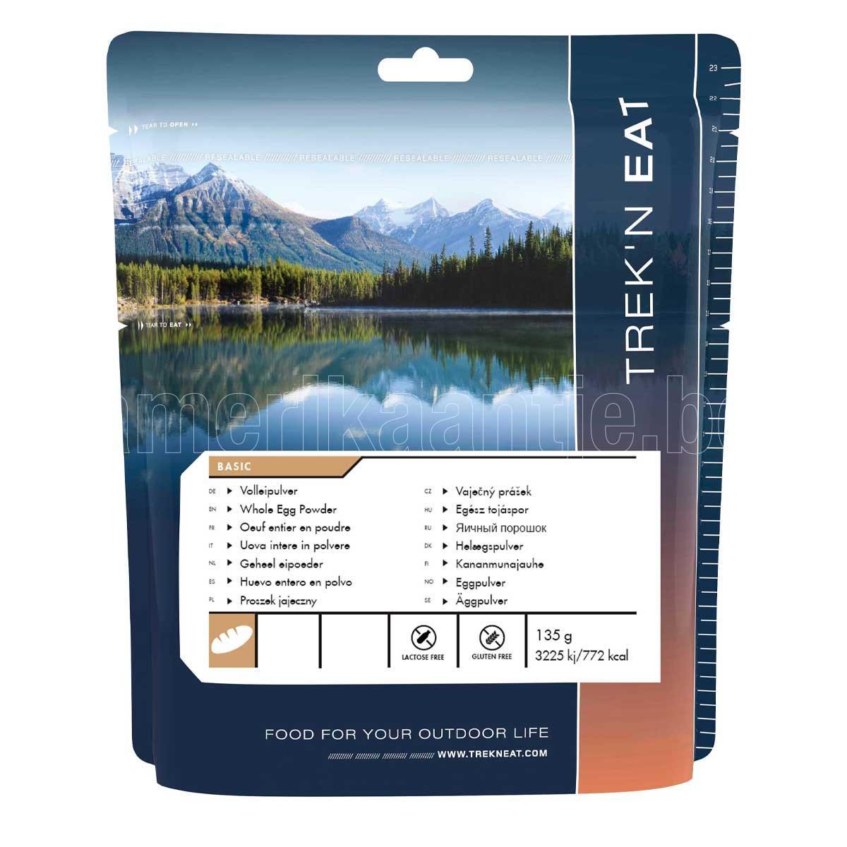 Trek'n Eat® Freeze-Dried Meal - Whole Egg Powder (10 eggs)