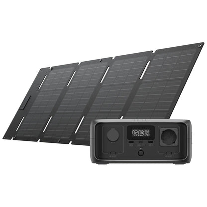 EcoFlow RIVER 3 UPS + 45W Opvouwbaar Zonnepaneel Pakket
