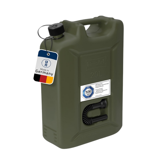 Hünersdorff goedgekeurde brandstofjerrycan met schenktuit - 20L
