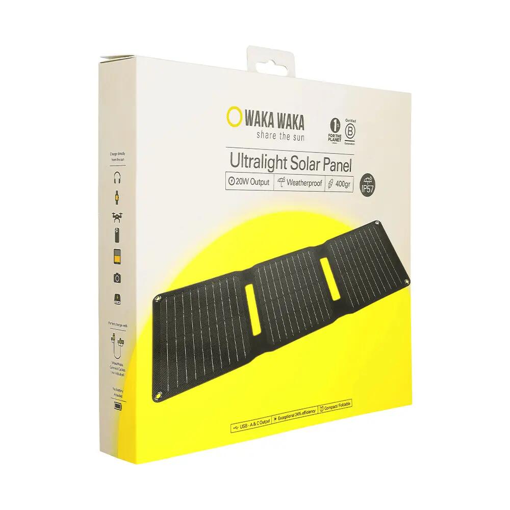 Ultralichte WakaWaka Solar Charger 20 zonnepaneel